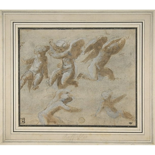 Cherubs Poster Print by School of Raphael (Raffaello Sanzio or Santi