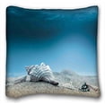 thumbnail image 1 of RYLABLUE Happy Shopping Go Zipper Seashells Under The Sea Pillowcase Covers Standard Size 18x18 Inches Two Side Print, 1 of 1