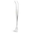 thumbnail image 1 of Rdeghly 2-in-1 Stainless Steel Root Rake Bonsai Tweezers Soil Farming Tool with Ergonomical Handle, Stainless Steel Root Rake, Root Rake, 1 of 8