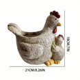 thumbnail image 3 of Sheghy Home Decor Living Room Resin Garden Chicken Statue Ornament Crafts Home Desktop Balcony Planter Decorative Ornaments., 3 of 8