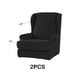 thumbnail image 4 of Protector suave de muebles Injueey para sillón orejero 2 piezas negro, 4 of 6
