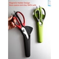 thumbnail image 5 of Multifunction Kitchen Food Scissors, Detachable Household Shears with Magnetic Holder, Stainless Steel Sharp Kitchen Shears for Meat/Vegetables/Fruit/BBQ (Black-red), 5 of 7