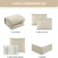 thumbnail image 4 of Nanshing 6 Piece Comforter Set, Queen, Beige, 4 of 4