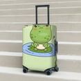 thumbnail image 6 of Yiaed Frog Amanita Mushroom Print Travel Luggage Cover Suitcase Protector Covers Elastic Luggage Anti-scratch(No luggage included）-Medium, 6 of 7