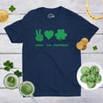 thumbnail image 4 of Mens Peace Love Shenanigans T Shirt Funny Novelty Saint Patricks Day Tee Graphic Tees, 4 of 9