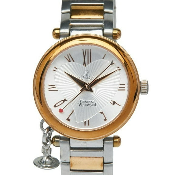 Pre-Owned Vivienne Westwood Orb Quartz Watch with Silver Dial and Stainless Steel... (Good)