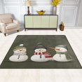 thumbnail image 2 of Yayeee Area Rugs for Living Room 5.2'x4' Non Slip Washable Bedroom Floor Carpet, Gray Cute Snowmen, 2 of 6
