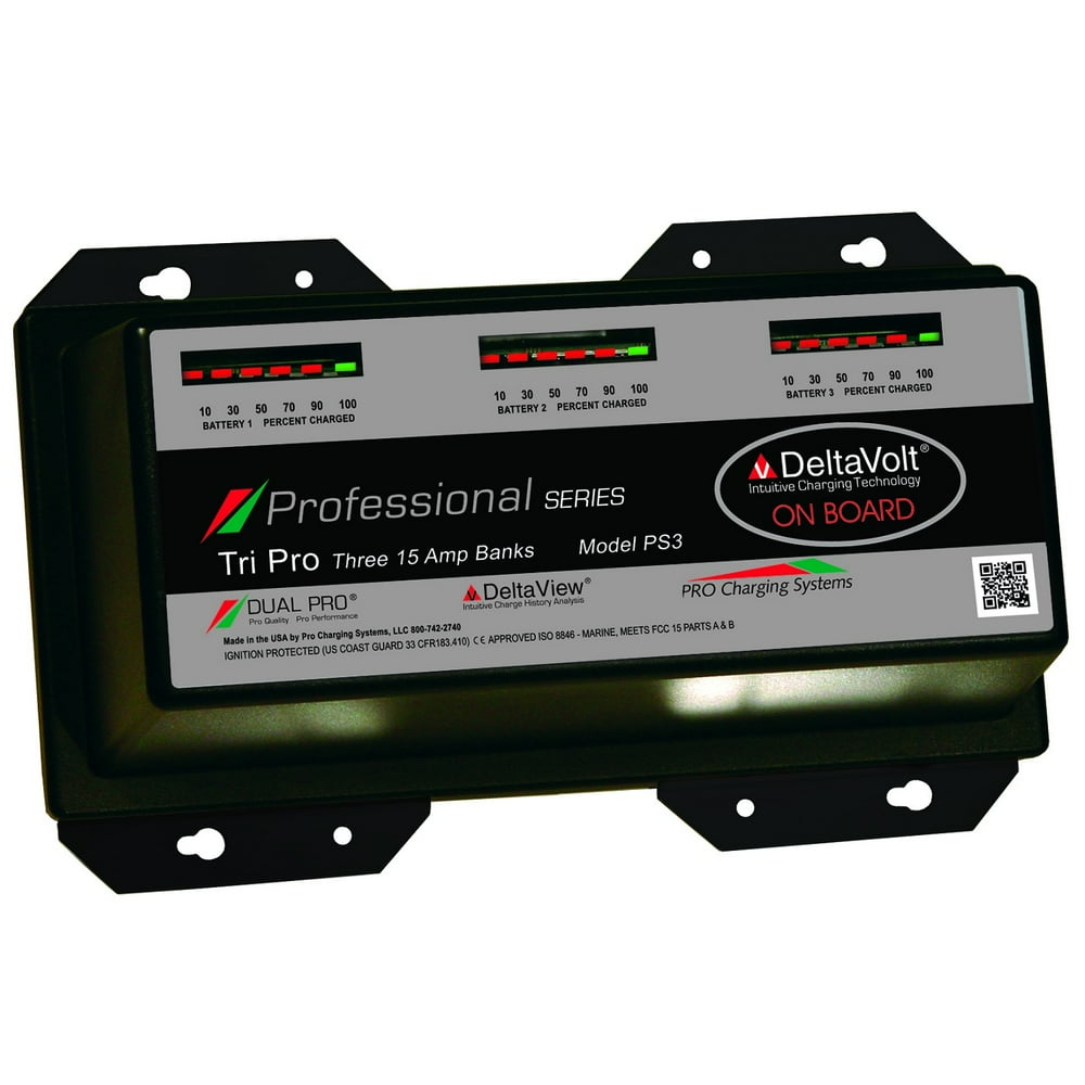 Dual Pro Professional Series 3 Bank Charger 15 AMP/Bank PS3 Walmart