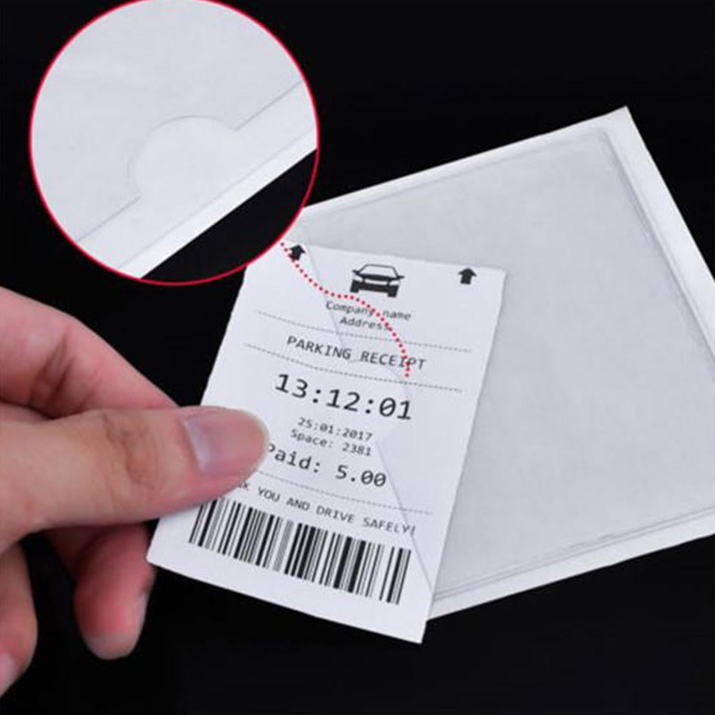 1pcs Self Adhesive Backed Windscreen Ticket Holder For Parking Permit 90mm  X 90mm O6N6 