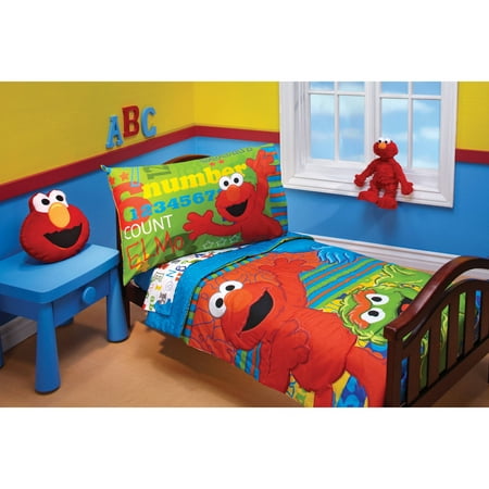 UPC: 0085214065823 | Sesame Street ABC 123 Toddler 4 Piece Bedding Set