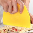 thumbnail image 4 of Dough Scraper with Measuring Marks, Multi-Purpose Flexible Plastic Bench Scraper – Acrylic Bread/Patisserie/Pizza Cutter, Kitchen Baking Tool, 4 of 6