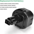 thumbnail image 5 of Ohyes Bat 9.6V 3600m Ah Ni-Mh Replacement Battery for Dewalt DW9061 DW9062 DE9036 DE9062 DW9614 Cordless Power Tool 2 Count 2-Pack, 5 of 7