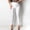White, variant on HUPOM Womens Dress Pants Stretchy Pants For Women In Clothing Compression High Waist Rise Long Straight-Leg White L