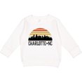 thumbnail image 2 of Inktastic Charlotte North Carolina Skyline Toddler Sweatshirt, 2 of 4