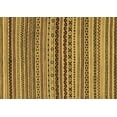 thumbnail image 1 of Ahgly Company Indoor Rectangle Abstract Brown Modern Area Rugs, 6' x 9', 1 of 4