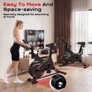 Stationary Exercise Bike, Cycling Bike for Home 265 Lbs Weight Capacity, Comfortable Seat Cushion and LCD Monitor