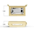 thumbnail image 5 of 0.75 Carat Baguette Shape Lab Grown Diamond Solitaire Pendant With Bezel Setting in 14K Yellow Gold, 5 of 5