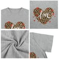 thumbnail image 5 of Anbech Love T Shirts Short Sleeve Leopard Graphic Tees Round Neck Funny Summer Tops, 5 of 6