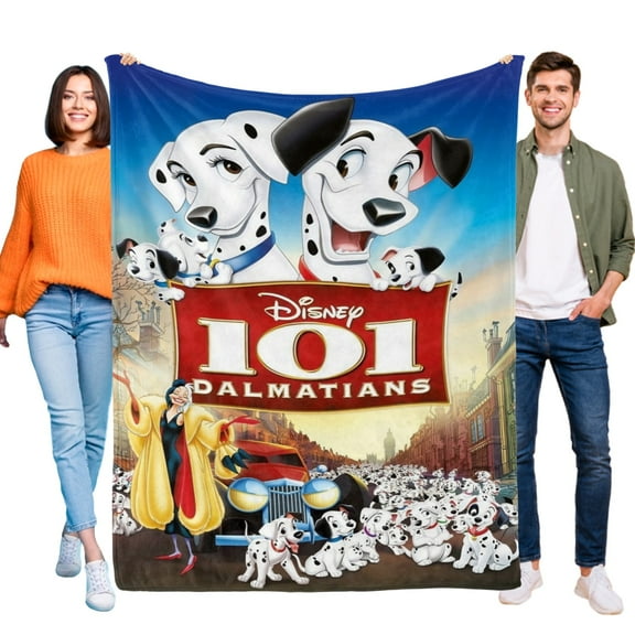 Throw Blanket for 101 Dalmatians Bed Couch Soft Warm 30x40 Inch Flannel Blanket for Kids Boys Girls Gifts Home Decor