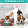 thumbnail image 4 of Wildflower Dog Food Mat - Butterfly Floral, Waterproof Pet Feeding Placemat, 4 of 5
