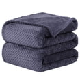 thumbnail image 1 of Unique Bargains Luxury Fleece Bed Blanket Woven Mesh, 1 of 10