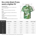 thumbnail image 6 of Green Leaves Mens Hawaiian Shirt Short Sleeve Casual Button Up Tropical Summer Beach Shirt, 6 of 9
