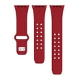 thumbnail image 4 of Arkansas Engraved Silicone Unisex Watch Band for Apple Watch - 42/44/45/49mm(46mm Series 10/11) Crimson by Affinity Bands, 4 of 4