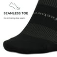thumbnail image 3 of Feetures High Performance Ultra Light Cushion Quarter Sock - Moisture-Wicking Athletic Socks - Black, L (1 Pair), 3 of 5