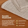 thumbnail image 3 of Natural Hemp Washcloth - Loose Weave Design for Effective Cleaning - 10” x 12”, 2 Pack, 3 of 8