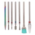 thumbnail image 2 of Ceramic Nail Drill Bit, Reliable Strength Polishing Shaping Cuticle Remover Bits Portable Rotatable 7pcs  For Nail Artist For Home, 2 of 8