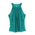 thumbnail image 4 of Outfmvch Womens New Years Eve Tops Festive Tops for Women Tank Tops for Women Basic Tank Tops for Women Womens Sleeveless Tops Tanks for Women Yoga Tank Tops for Women Blue 3xl, 4 of 5