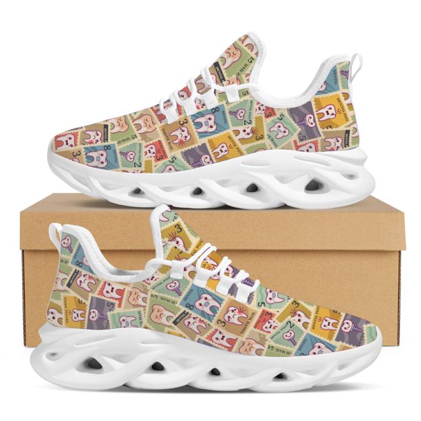 Zapatos planos con diseño de diente de dibujos animados divertidos, regalo para el Día de la Madre, zapatos de plataforma cómodos y antideslizantes, zapatillas de enfermería dental de nueva tendencia.