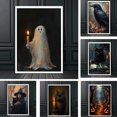 thumbnail image 2 of Póster de pared de arte de la Academia oscura, Victoria Crow, bruja, fantasma, decoración de fondo de Halloween, impresión de imagen gótica, pintura en lienzo, 2 of 4