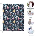 thumbnail image 4 of Dark Blue Princess Castle Pattern Blanket,Comfortable Soft Flannel Throw Blanket,All Season,Warm Lightweight Blankets for Sofa Bed Couch Living Room Chair,30"x40", 4 of 4