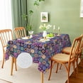 thumbnail image 4 of Bohemian Mandala Geometry Washable TableCloth for Wedding Party Dining Banquet Decoration Luxuriou Table Table Protector Cloth, 4 of 10