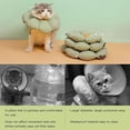 thumbnail image 6 of Cat Cone Collar,Cute Waterproof Cat Recovery Collar,Anti-Bite Lick Wound Healing Safety Elizabethan e Collar for Cats,Green Flower All-Season Style, 6 of 6