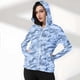 thumbnail image 5 of Chaquetas y prendas de vestir exteriores informales con capucha y manga larga de color degradado para mujer, con capucha y hebilla para el pulgar, ropa de protección solar, parte superior de poliéster, 5 of 7