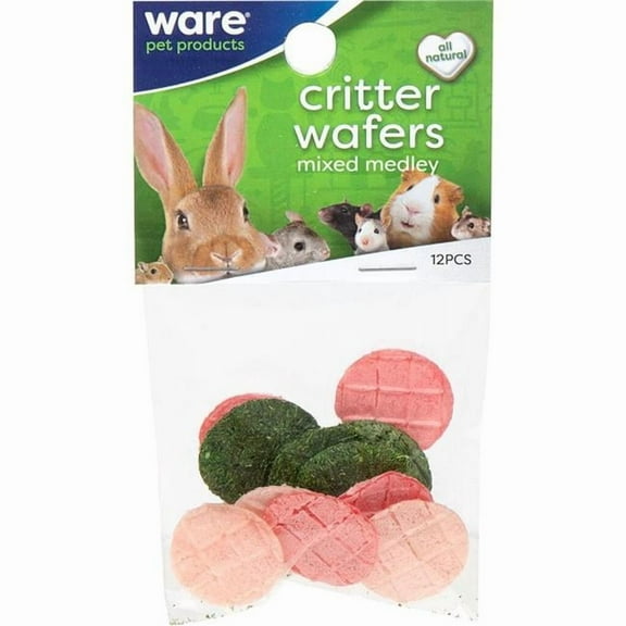 Ware Manufacturing 102318 Mixed Medley Critter Wafer for Small Pets - 12 Piece
