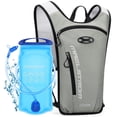 thumbnail image 1 of Maelstrom Mochila de Hidratación, Mochila de Senderismo con Vejiga de Agua de 2L, Chaleco de Hidratación para Correr para Ciclismo, Senderismo, Rave para Hombres y Mujeres (Gris, Vejiga de 2L), 1 of 1