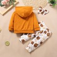 thumbnail image 3 of Tiny Cutey Toddler Baby Girl Hoodie Sweatsuit Outfits Winter Long Sleeve Top Pants Headband Clothes Set, 3 of 7