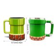 thumbnail image 2 of Yuarrent Súper taza de café, té, agua, alcantarillado, tazas de cerámica, contenedor de desayuno, taza de píxel, restaurante, oficina, tazas de té, Juegos de servir café y té Taza de cerámica Yuarrent HA081192-01, 2 of 6