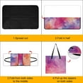 thumbnail image 4 of Colorful Tie Dye Vortex Outdoor Picnic Blanket, Foldable Waterproof Beach Mat, Portable Beach Blanket for Beach Camping, Hiking, Family Concerts, 4 of 8