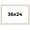 Charleston White, variant on 36x24 Frame White Real Wood Picture Frame Width 1.25 inches | Interior Frame Depth 0.5 inches |
