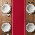thumbnail image 4 of Pure Red Table Runner 70 Inches Long, Simple Solid Color Cotton Linen Table Runners Dresser Scarves, Decorative Fabric Tabletop Scarf Furniture Cover for Home Dinner Party 13"x70", 4 of 8