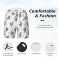 thumbnail image 6 of Picia Funny Chicken pattern Mens Swim Trunks with Compression Liner Stretch Beach Shorts Quick Dry with Zipper Pockets No-Chafing Board Shorts-Medium, 6 of 9