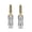 Silver, variant on ANXPTIME 2Pcs Gold Plated 4.4mm Earphone Plug Headphone Adapter 5 Pole Stereo Jack