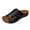 Black, variant on OJinShaWanO Chinese Slippers for Women Satin Women's Summer Fashion Open Toe Solid Color Hollow Leather Sandals Slippers Casual Comfortable Out Beach Slippers