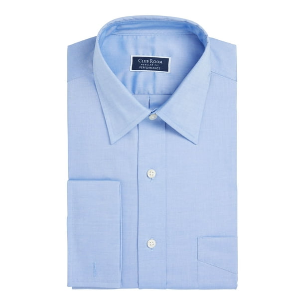 Club Room - CLUBROOM Mens Light Blue Point Collar Work Dress Shirt Size: XL 17- 34/35 - Walmart