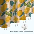 thumbnail image 6 of Yellow Lemon Fruit Flowers Pink Pattern Shower Curtain 84"x72" ,Bathroom Decorative Shower Curtains Set with 12 Hooks,Modern Waterproof Washable Shower Curtain, 6 of 6