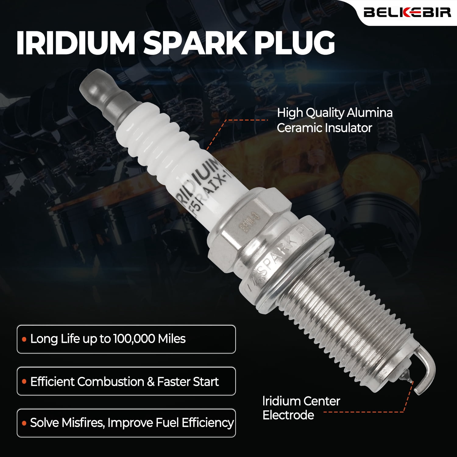 Set of 4 Ignition Coil Packs & Iridium Spark Plugs Compatible with 2.4L 2014-2020 Jeep Cherokee Compass Renegade, Ram ProMaster City, 15-17 Chrysler 200 13-16 Dodge Dart 16-18 Fiat 500X Replace UF751